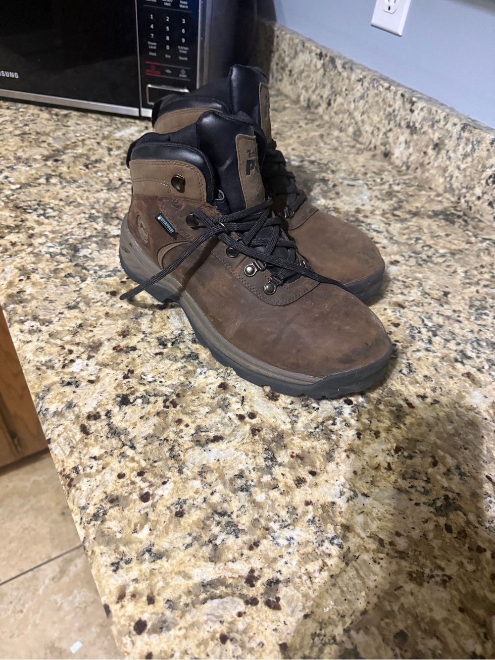 Timberland PRO Brown and Black Work Boots